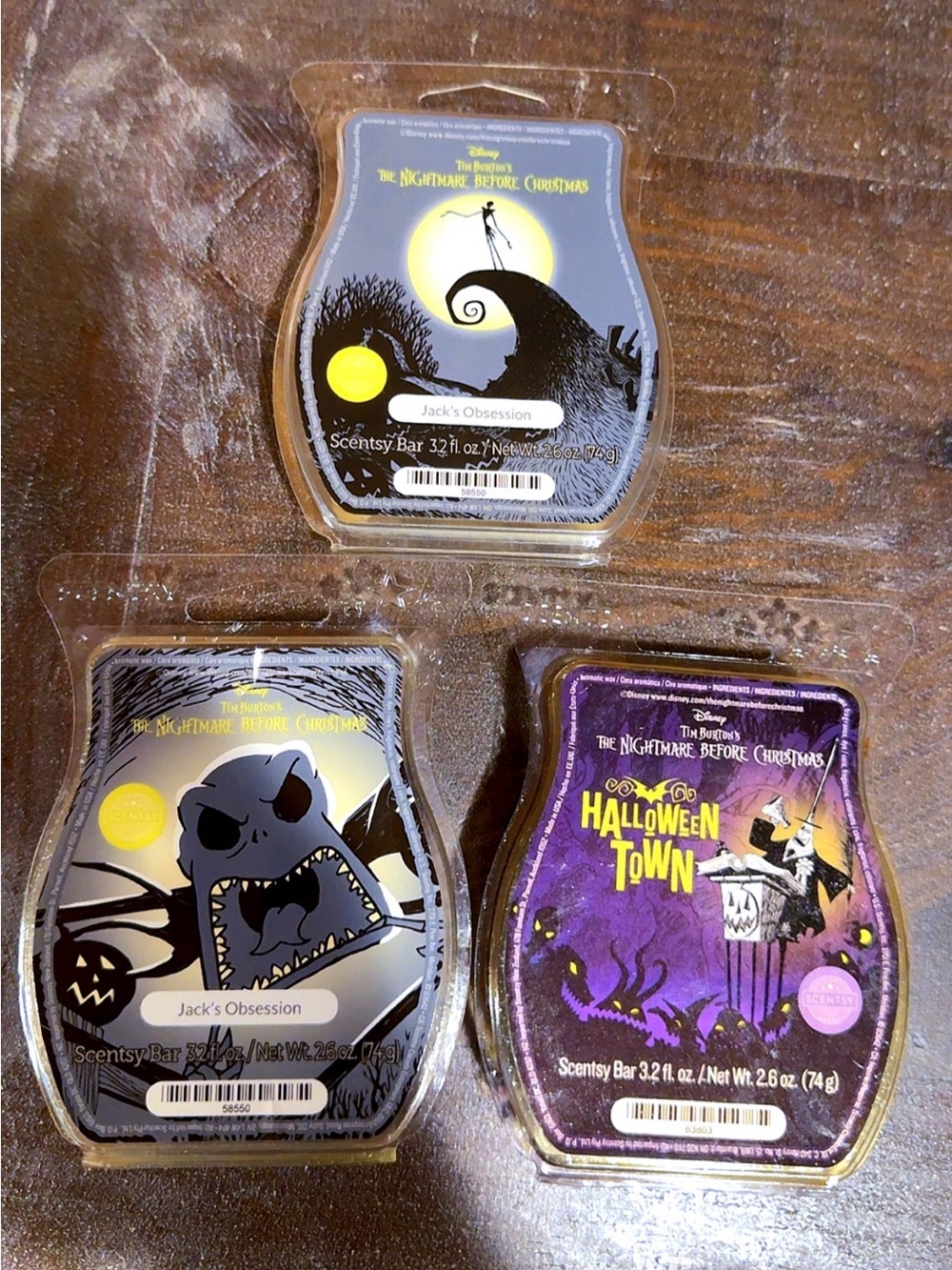 Scentsy Disney Nightmare Before Christmas Wax Bar Bundle